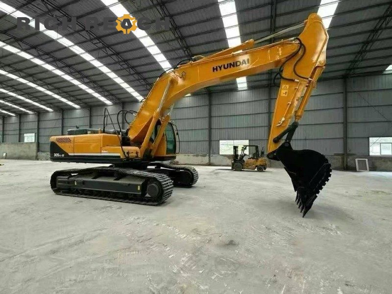 Cab interior and controls of a 2025 Hyundai R305-9 excavator, 150 hours, $36,600 - Richreach